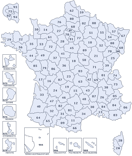 Carte des bises